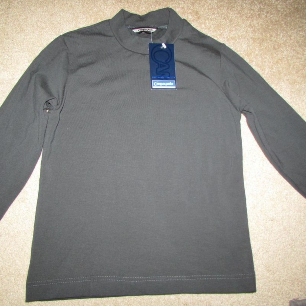 CAMPAGNOLO BOYS SZ 10 NWT BLACK LONG SLEEVE SHIRT